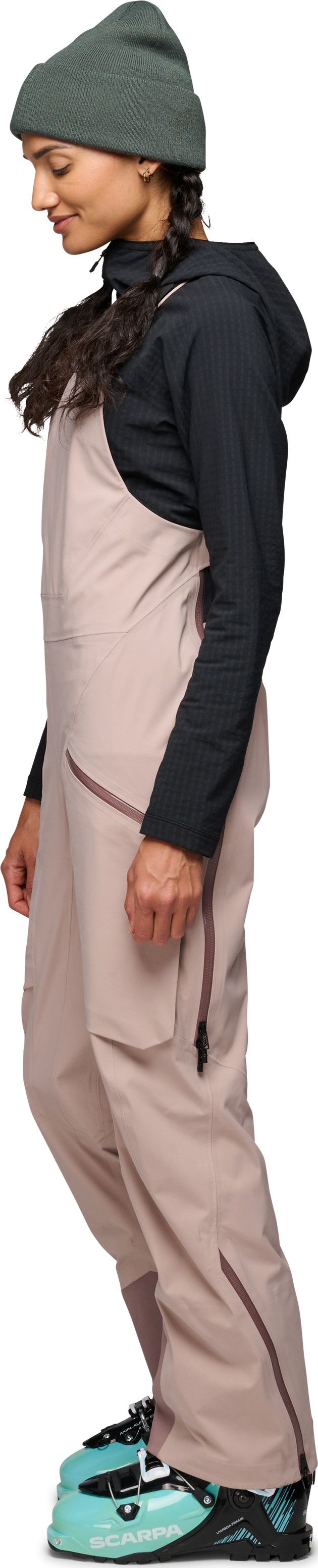 Black Diamond Women's Factor Bibs Pale Mauve | Buy Black Diamond